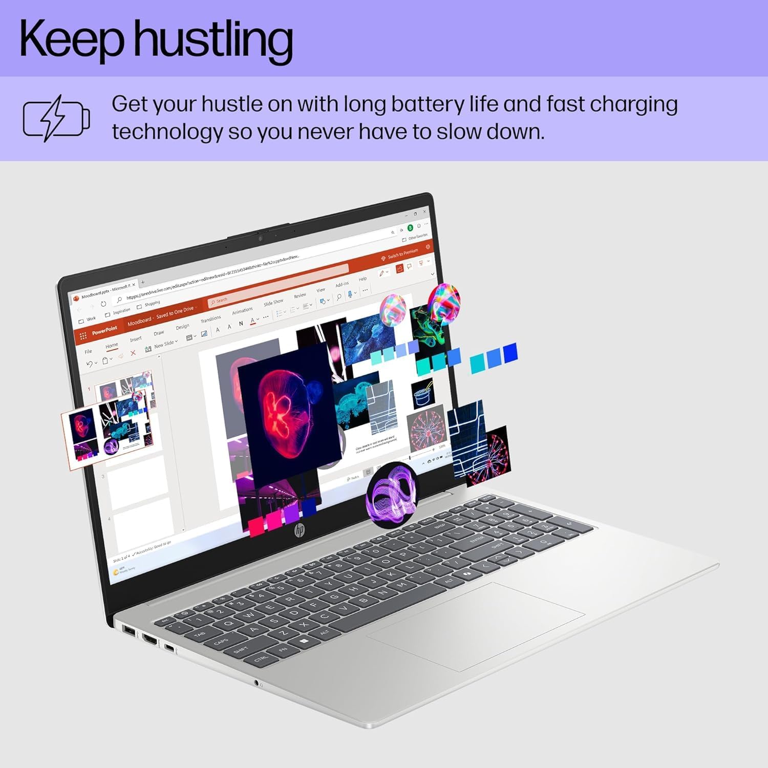 HP 15.6' Touchscreen Laptop, AMD Ryzen 3 7320U(Up to 4.1 GHz), 8 GB RAM LPDDR5, 512 GB SSD, AMD Radeon Graphics, HD Private Webcam, HDMI, Wi-Fi 6, Bluetooth, Anti-Glare, Windows 11 Pro, Silver