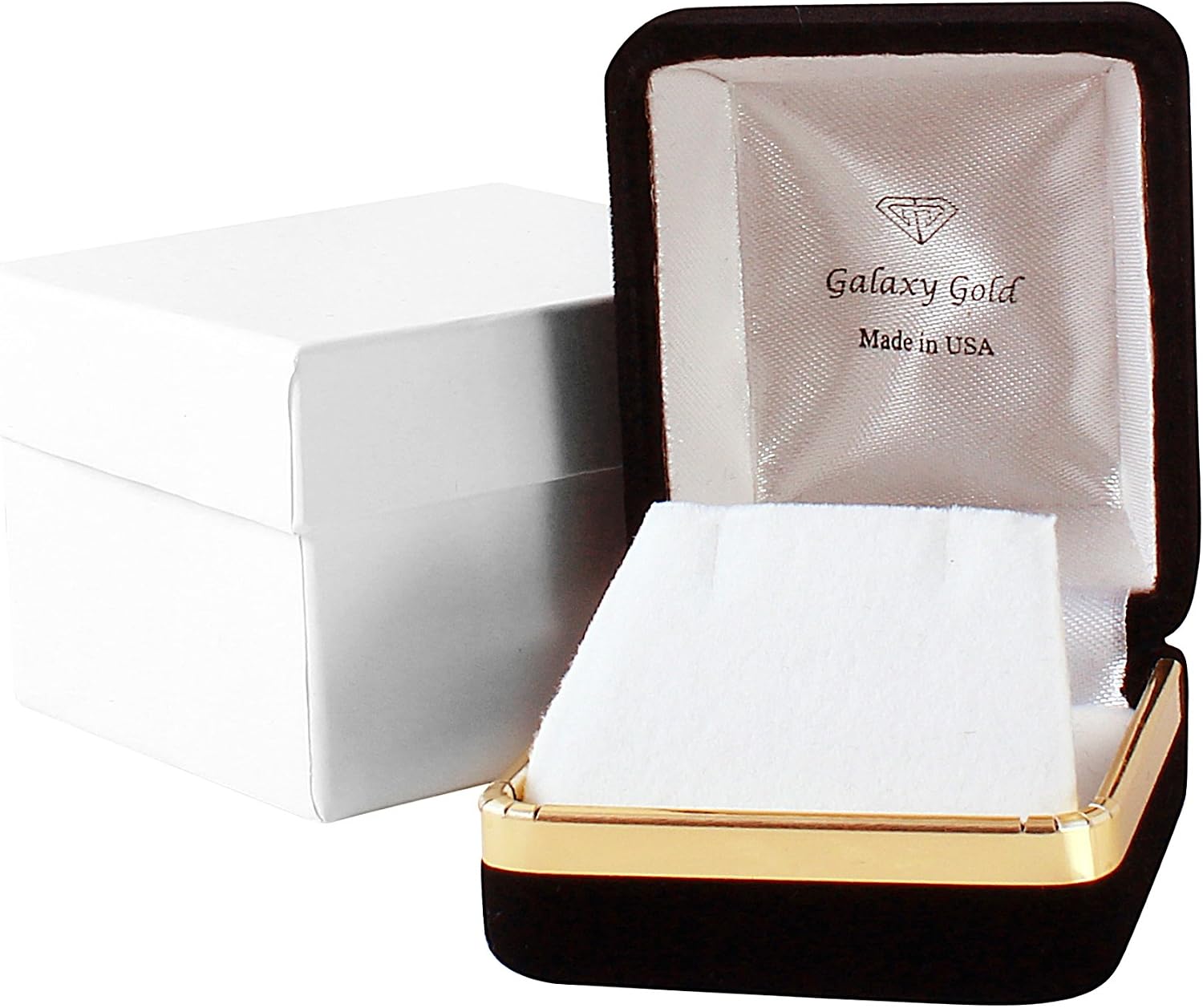 Galaxy Gold 14K Solid Gold Natural Garnet Pendant Necklace for Women - Rose Gold Fine Jewelry