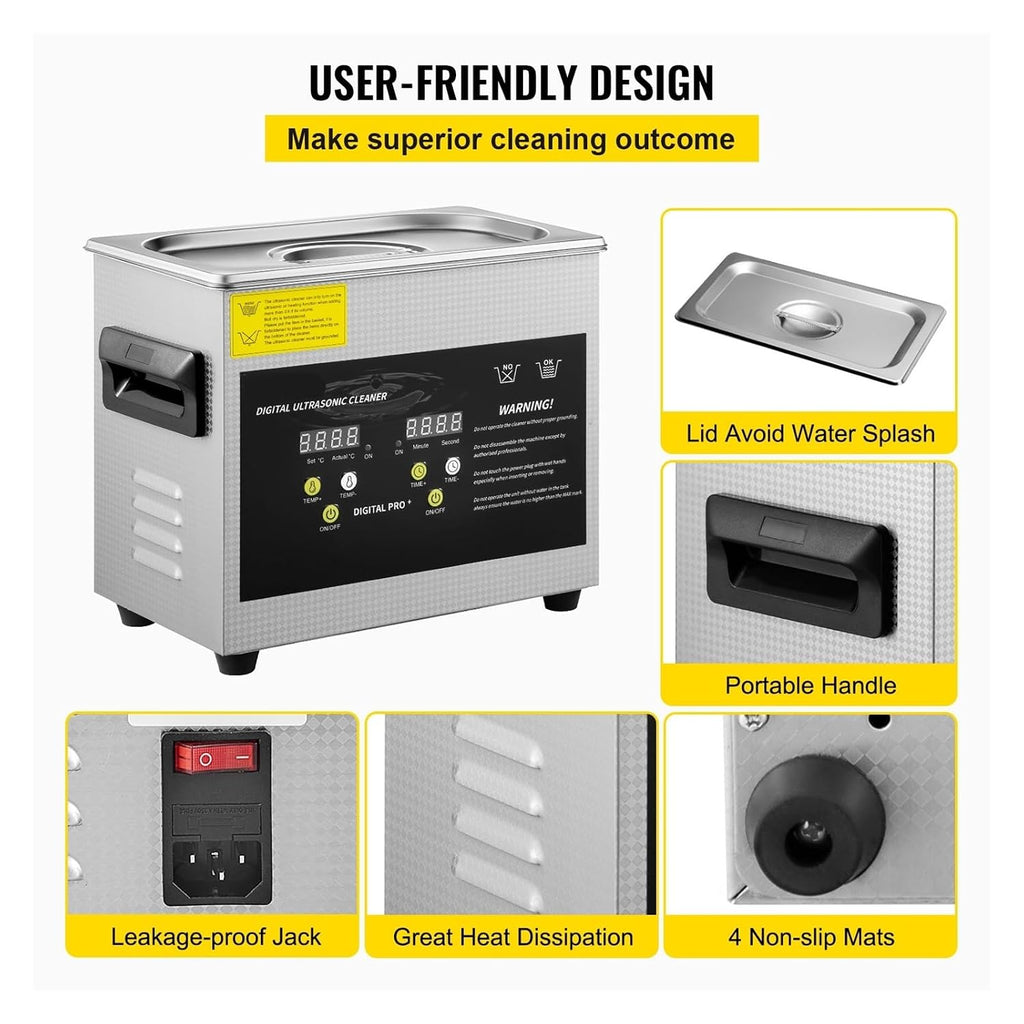 2L 3L 6L 10L 15L Upgraded Ultrasonic Cleaner Lave-Dishes Portable Washing Machine Diswasher Ultrasound Home Appliances(10L)