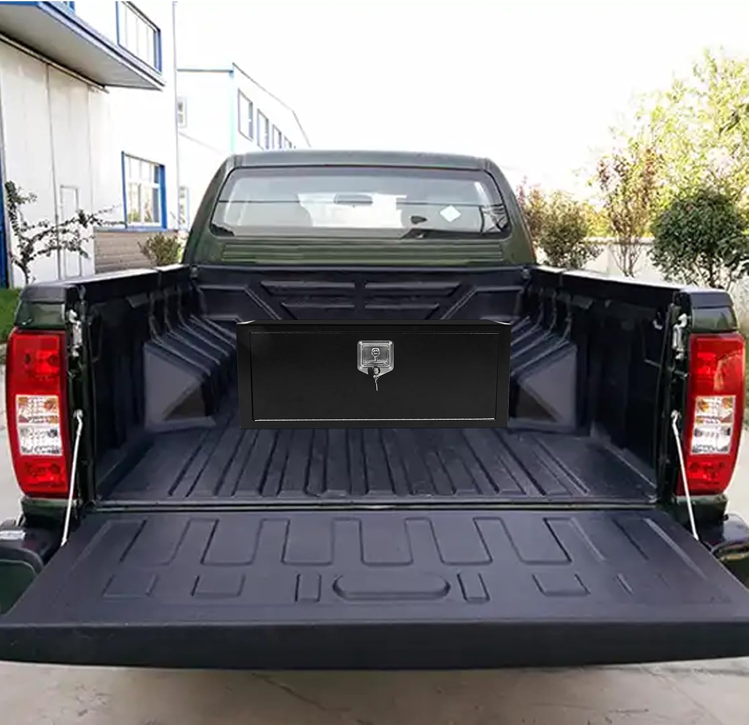 36 Inch Steel Underbody Truck Tool Box with T-Handle Lock, Heavy Duty Contractor Toolbox For Organization And Storage, Job Tool Chest, 36'x 12'x 14' inch Black