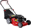 3 in 1 Gas Lawn Mower Self Propelled,141cc OHV Engine with Air Cooling, 20' Steel Deck, 8-Level Height Adjustment, 50L Grass Tank, Foldable Design Red