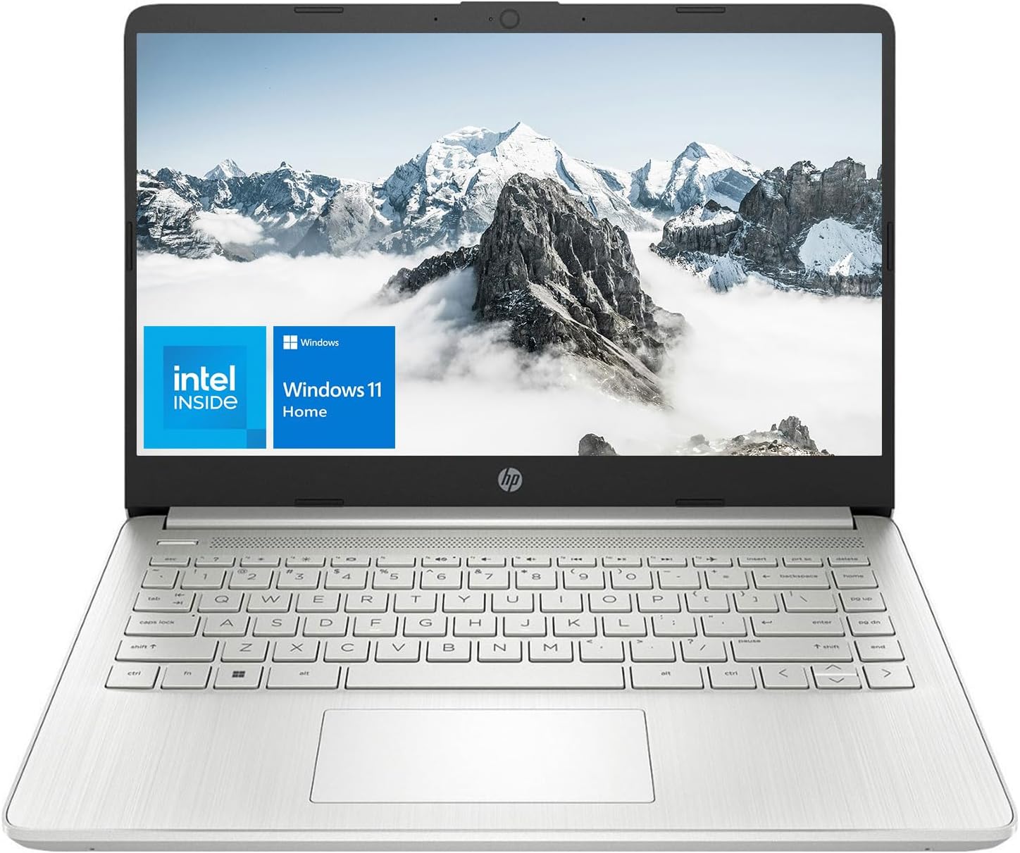 HP Daily Laptop, 14' HD Display, Intel Pentium Silver N5030 Processor, 8GB RAM, 256GB SSD, Webcam, HDMI, SD Card Reader, Wi-Fi, Windows 11 Home, Silver (Renewed)
