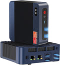 wo-we P8 MINI Gaming PC AMD Ryzen 5 7640HS (Upgraded 6600H/ 6800U) Mini Computer, AMD Radeon 760M 32GB RAM +1TB PCIe4.0 x4 SSD 6C/12T，Up to 8k， Triple Screen Display RJ45 LAN x2,Wi-Fi 6E/USB4/BT5.2