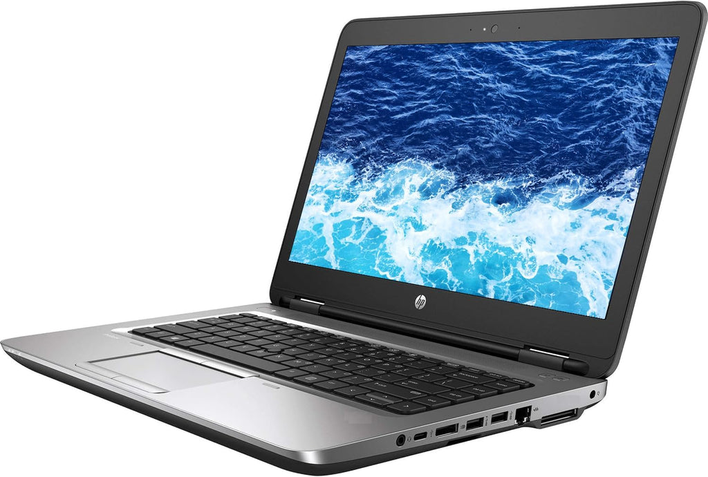 HP ProBook 640 G2 14-Inch Laptop, Intel Core i5-6300U, 16GB DDR4 RAM, 256GB SSD, Backlit Keyboard, Windows 11 Pro (Renewed)