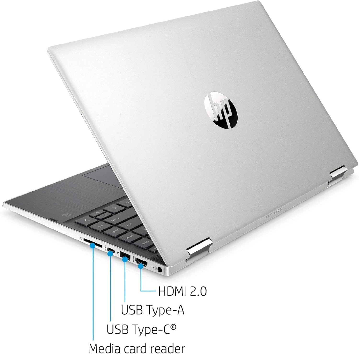 HP 2020 Pavilion X360 2-in-1 Convertible 14' HD Touch-Screen Laptop, 10th Gen Intel Core i3-1005G1, 8GB Ram, 128GB Ssd, WiFi, Webcam, Win 10 S