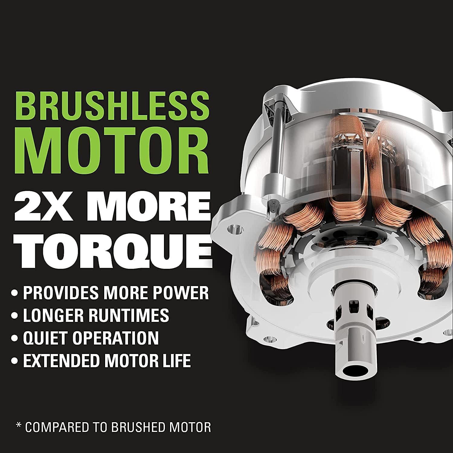 Greenworks 48V (2 x 24V) 17' Brushless Cordless Lawn Mower + 24V Drill / Driver, (2) 4.0Ah USB Batteries (USB Hub) and Dual Port Rapid Charger Included