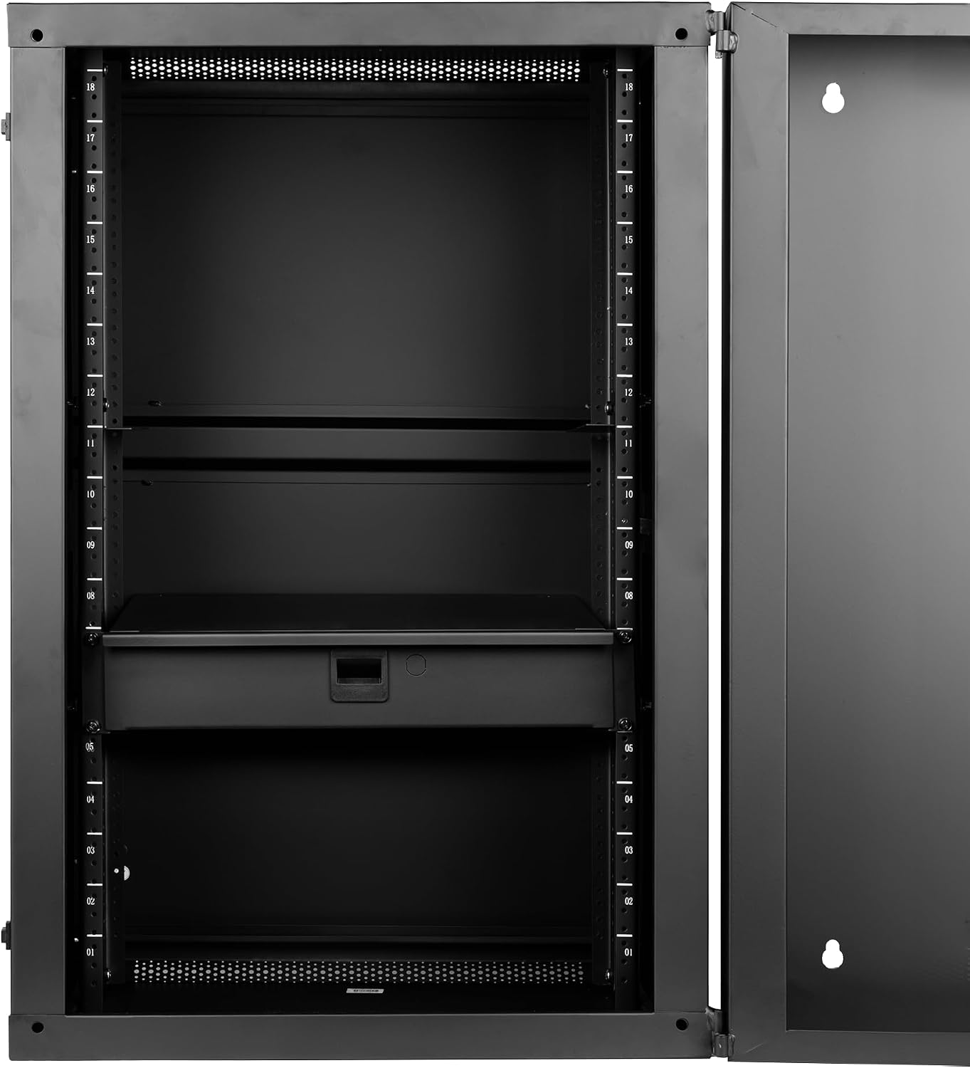 Gator Rackworks Wireless Microphone Rack Mount Drawer - Fits 4 Wireless Microphones and Body Packs, 2U Design (GRW-DRWWRLSS)