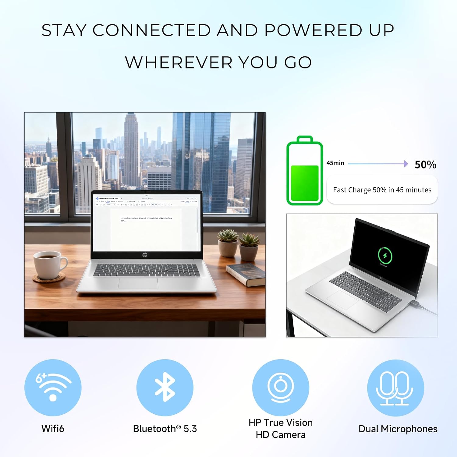 HP 17t Laptop Computer, 17.3' FHD(1920×1080), Intel 10-Core i5-1334U, Backlit KB, Fingerprint, Win 11 Pro Laptop for Business & Students, Redragon Patent Kit(External Optical Drive), 16GB RAM, 1TB SSD