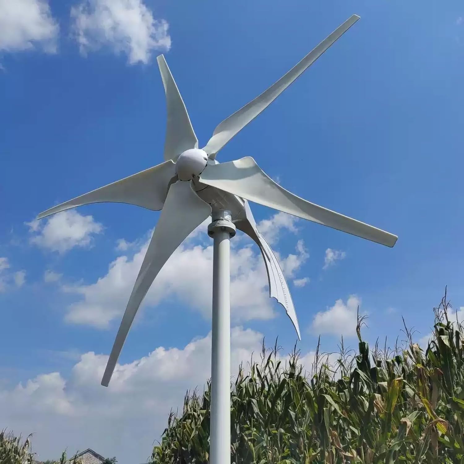 300W / 400W / 500W Permanent Magnet Wind Turbine For Home, Solar Hybrid Power, Automatic Outdoor Rooftop Or Farm Use(500w)
