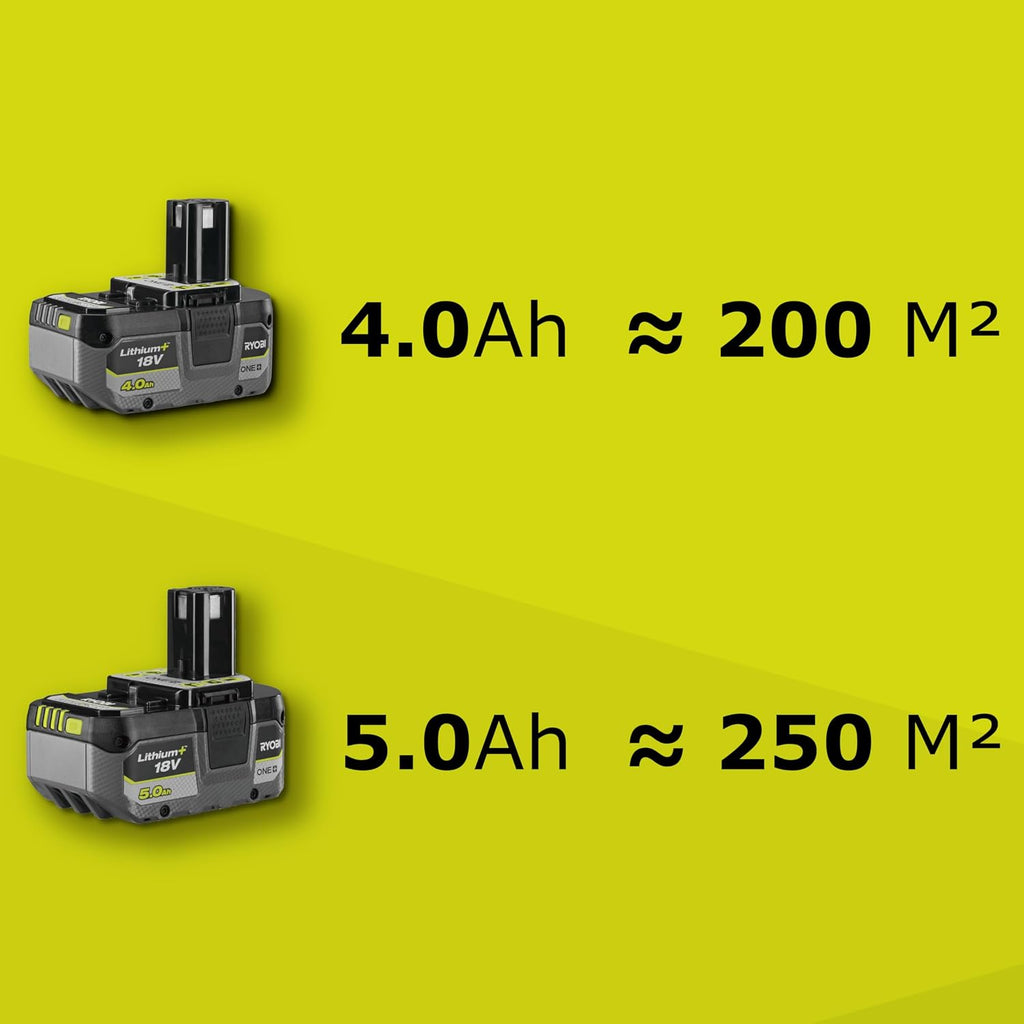 Ryobi OLM1833B Lawnmower Battery 18V ONE+ 33cm 35Lt Mulching 25-65mm Kit 4.0 Ah