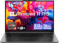 CHUWI Gaming Laptop 16'', AMD Ryzen 5 (Beat i7-1355U), 16GB RAM 512GB SSD, Windows 11 Pro Laptop with Office, IPS 2K Display, Backlit Keyboard, 74.1Wh, WiFi 6, BT 5.2, 4K HDMI