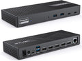 WAVLINK USB-C Triple Monitor Docking Station, 3 * 4K@60Hz for MacBook M1-M5/Neo & Windows – 100W PD, 3×HDMI/2×DisplayPort, 6x10Gbps USB Ports, Gigabit Ethernet, Ideal for Workstation & Home Offic