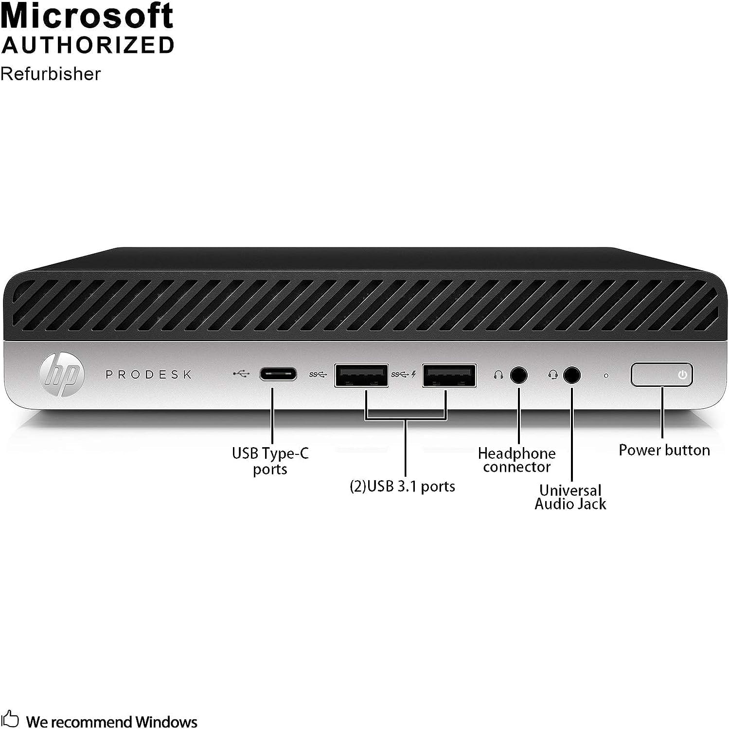 HP ProDesk 600 G3 Desktop Mini Business PC with 21.5' FHD Monitor, Intel Quad Core i5-6500T, 16GB DDR4 RAM, 256GB SSD, DisplayPort, WiFi, BT, Windows 11 Pro(Renewed)