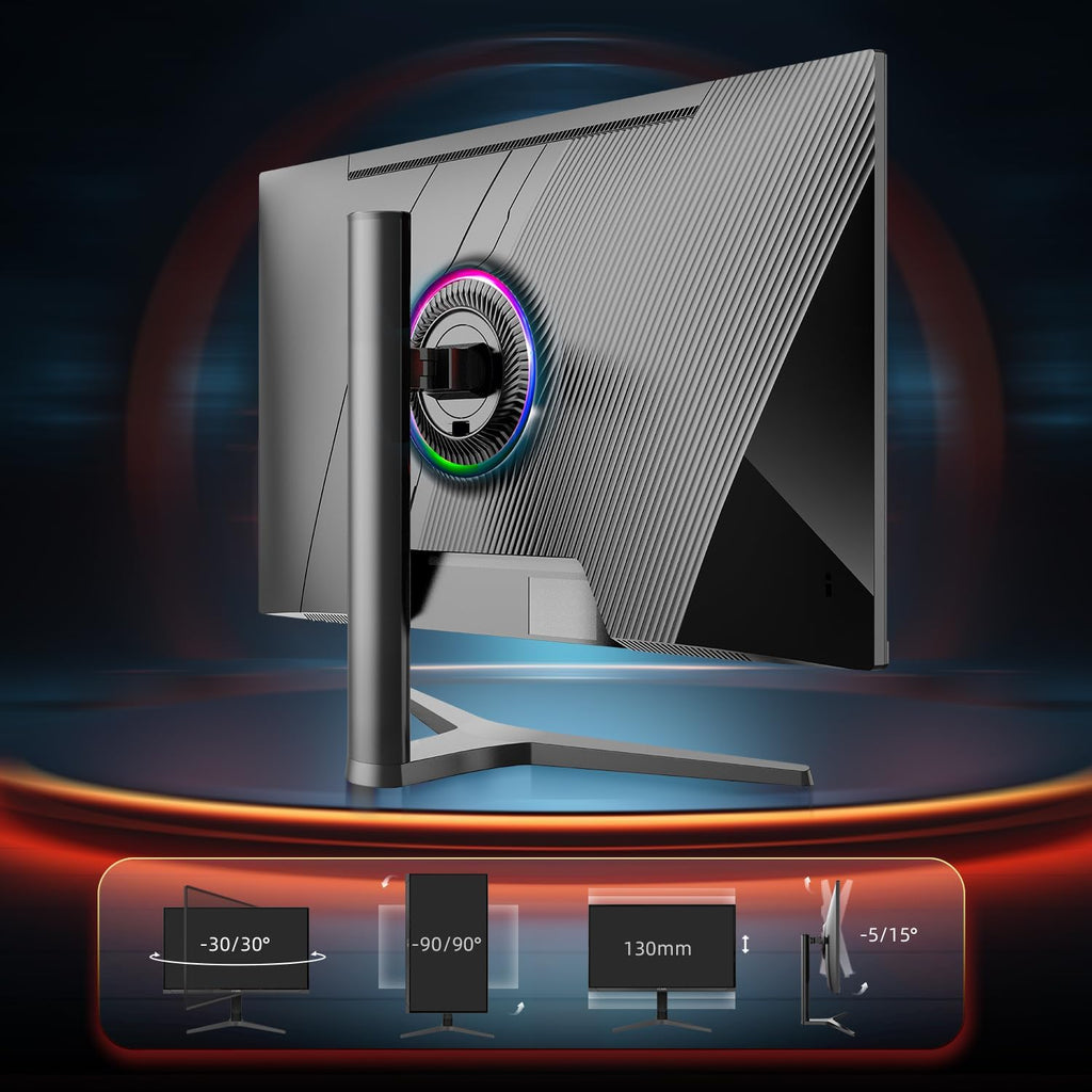 CUNPU 32 Inch 4K 144Hz Gaming Monitor, UHD Fast IPS Panel, 1ms GTG, sRGB 120%, Freesync & G-Sync, DisplayPort, HDMI 2.1, Built-in Dual Speakers, Support PS5 120Hz VRR, VESA, Height/Vertical Adjustment