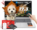 HP 17.3-inch Flagship Touchscreen Laptop - Win 11 Pro • AI-Powered Copilot • AMD R5-7530U(up to 4.5GHz) • 17.3' HD+ BrightView Display • Wi-Fi 6, w/Redragon Accessories (64G RAM, 2TB SSD)