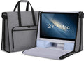 Damero Carrying Tote Bag Compatible with Apple 27' iMac Desktop Computer, Travel Storage Bag for iMac 27-inch and Other Accessories, Gray