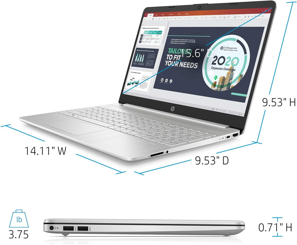 HP Business Laptop, 15.6' HD Touchscreen, Intel Core i3-1115G4 Processor (Up to 4.10 GHz), 32GB RAM, 1TB SSD, 11 Hr Battery Life, Micro-Edge, Anti-Glare Screen, Thin & Portable, Win 11
