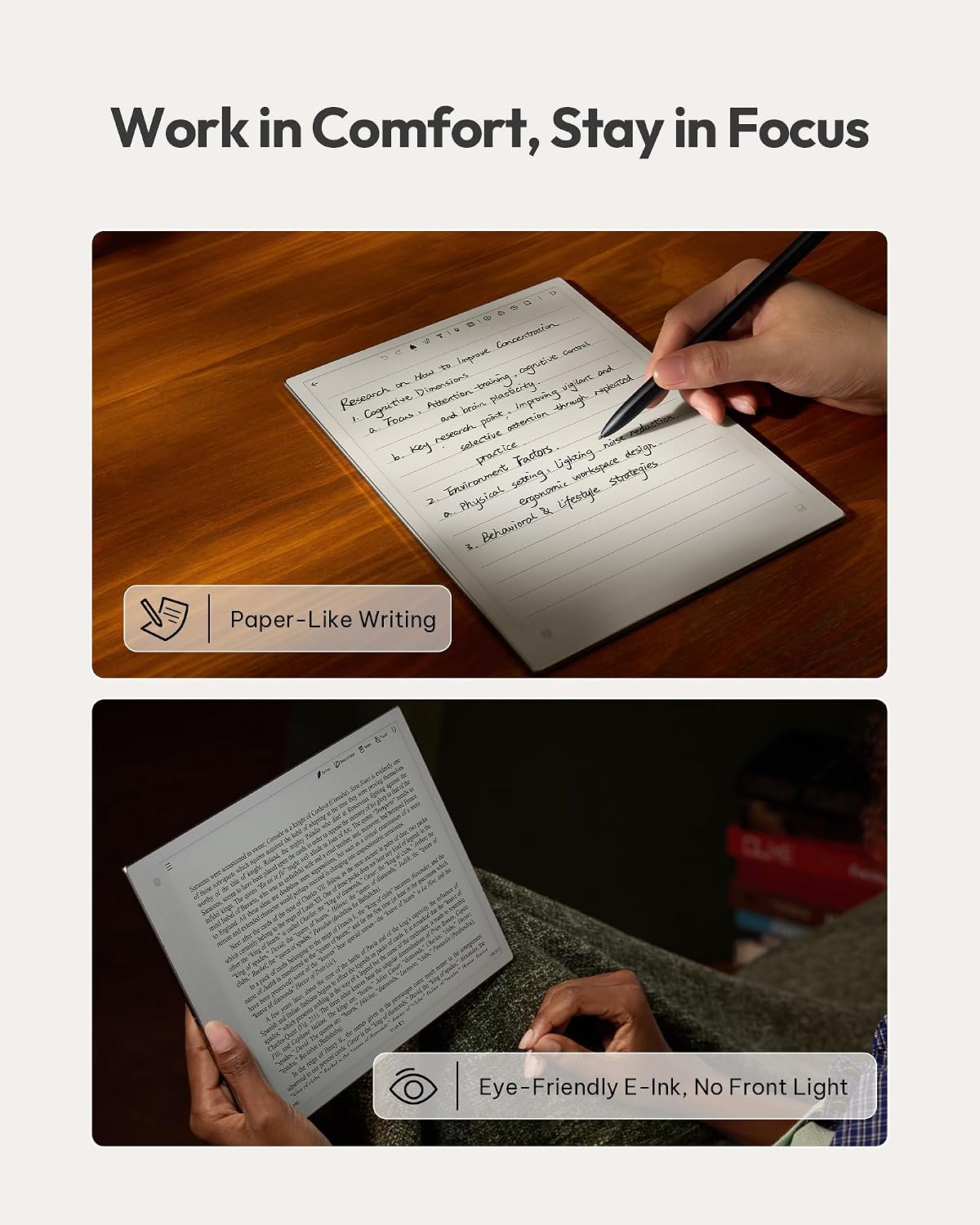 iflytek AINOTE 2, 10.65' E-Ink Tablet, AI Note Taking Tablet for Meeting, Ultra-Thin 4.2mm Digital Notebook with Voice-to-Text, 16-Language Transcription, Handwritten-to-Text, Ideal for Work&Study