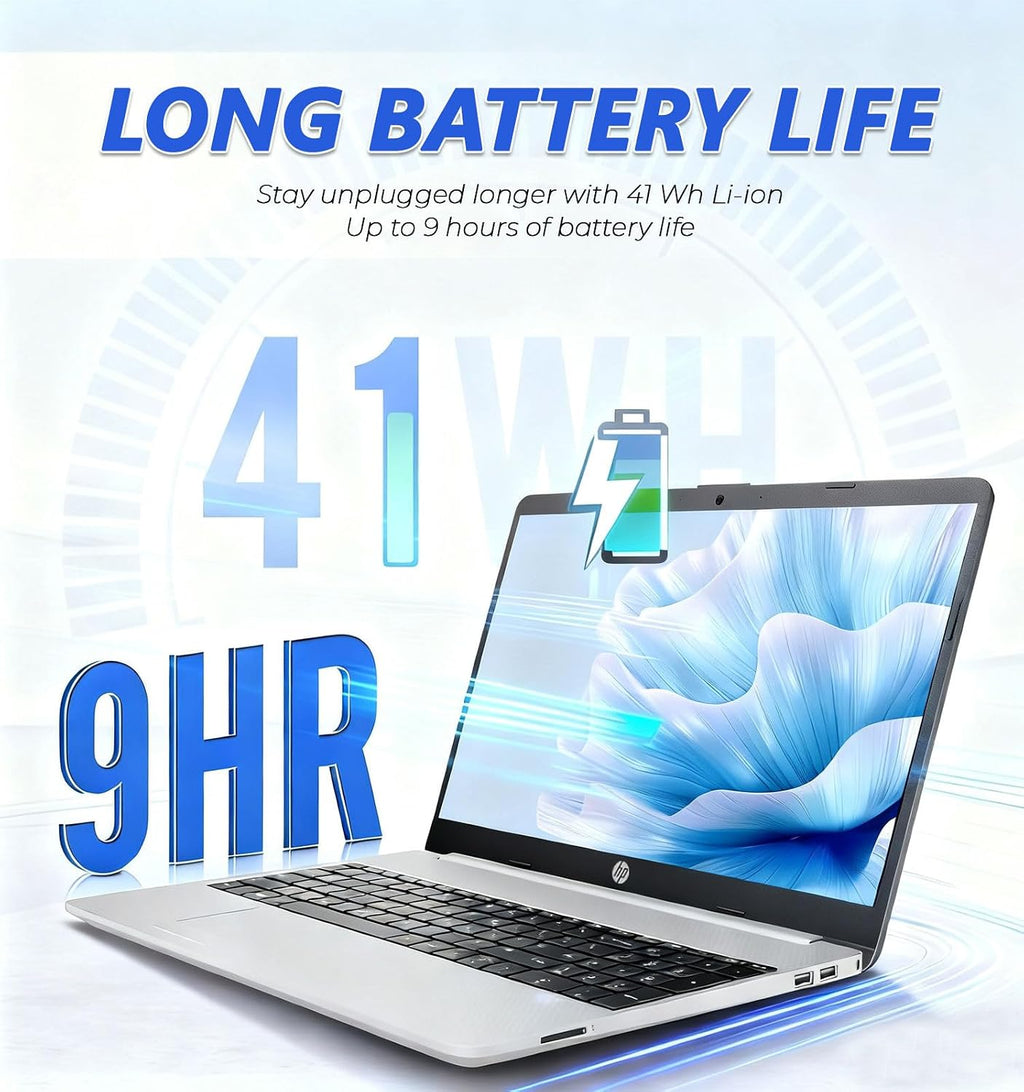 HP 15.6 inch FHD Business Laptop | Intel Dual Core Processor Series | 16GB RAM | 512GB SSD | SD Card Reader | Long Battery | Wi-Fi 6 | Windows 11 Pro | School, Business & Productivity