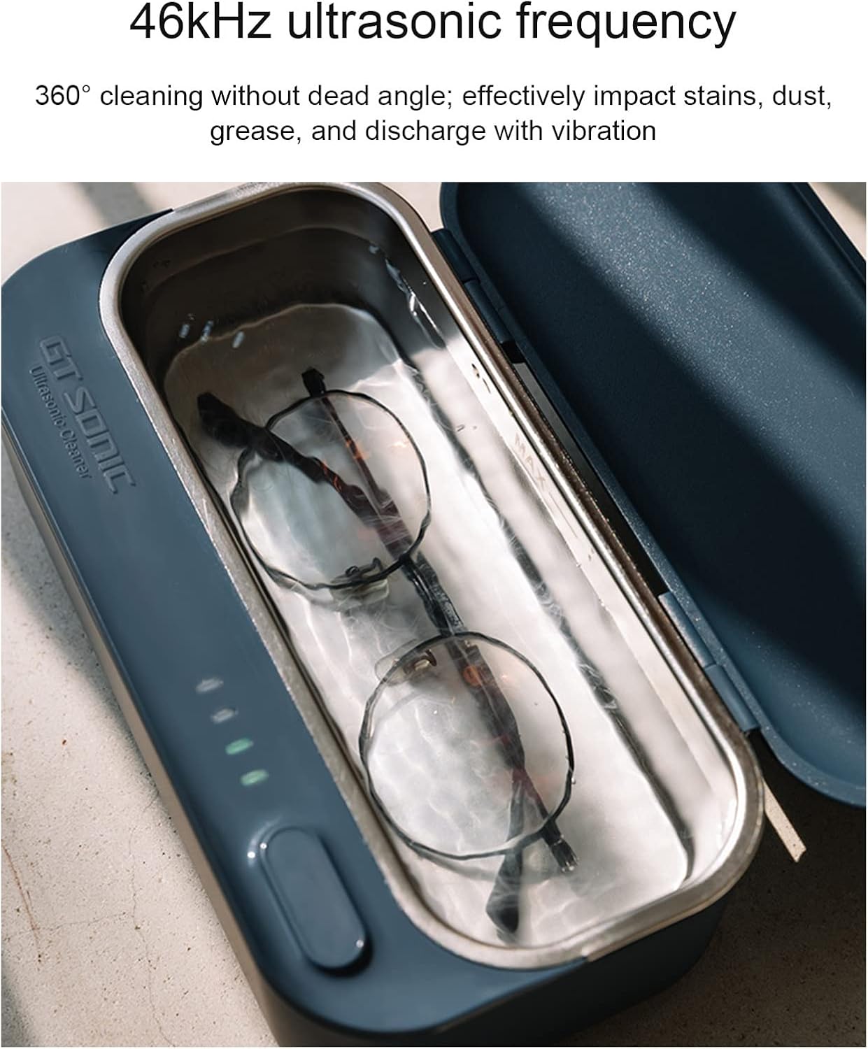 TXTC Small Ultrasonic Cleaner Solution Rechargeable Jewelry Cleaner,Ultrasonic Washing Machine for Jewellery, Watch, Glasses Cleaning,with Jewelry Basket-430ml (Color : Pink)