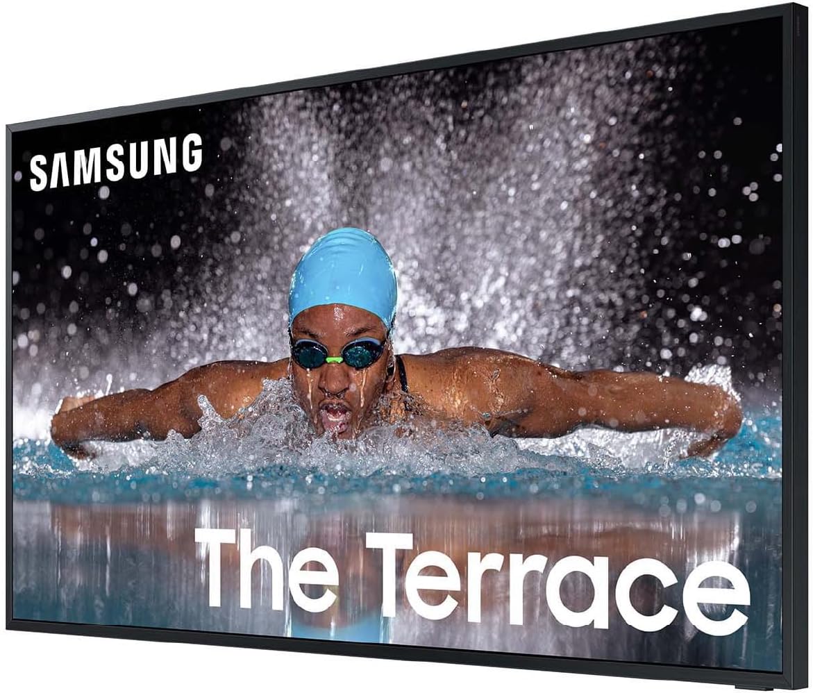 SAMSUNG 55-Inch Class Neo QLED 4K The Terrace Partial Sun, Quantum HDR+(QN55LST7DAFXZA, 2024 Model) + SAMSUNG HW-LST70T 3.0ch The Terrace Outdoor, IP55 Weather Resistant,