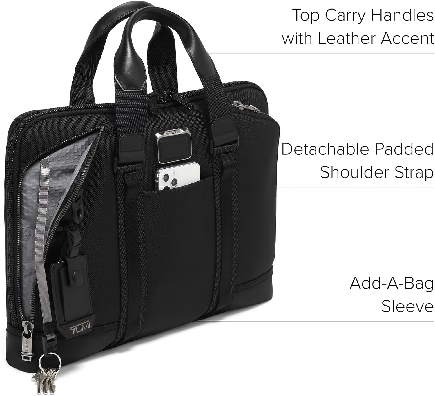 TUMI - Alpha Bravo Academy Brief - Compact Laptop Briefcase - Travel Laptop Bag - 11.8' X 15.5' X 2.0' - For 15' Laptop