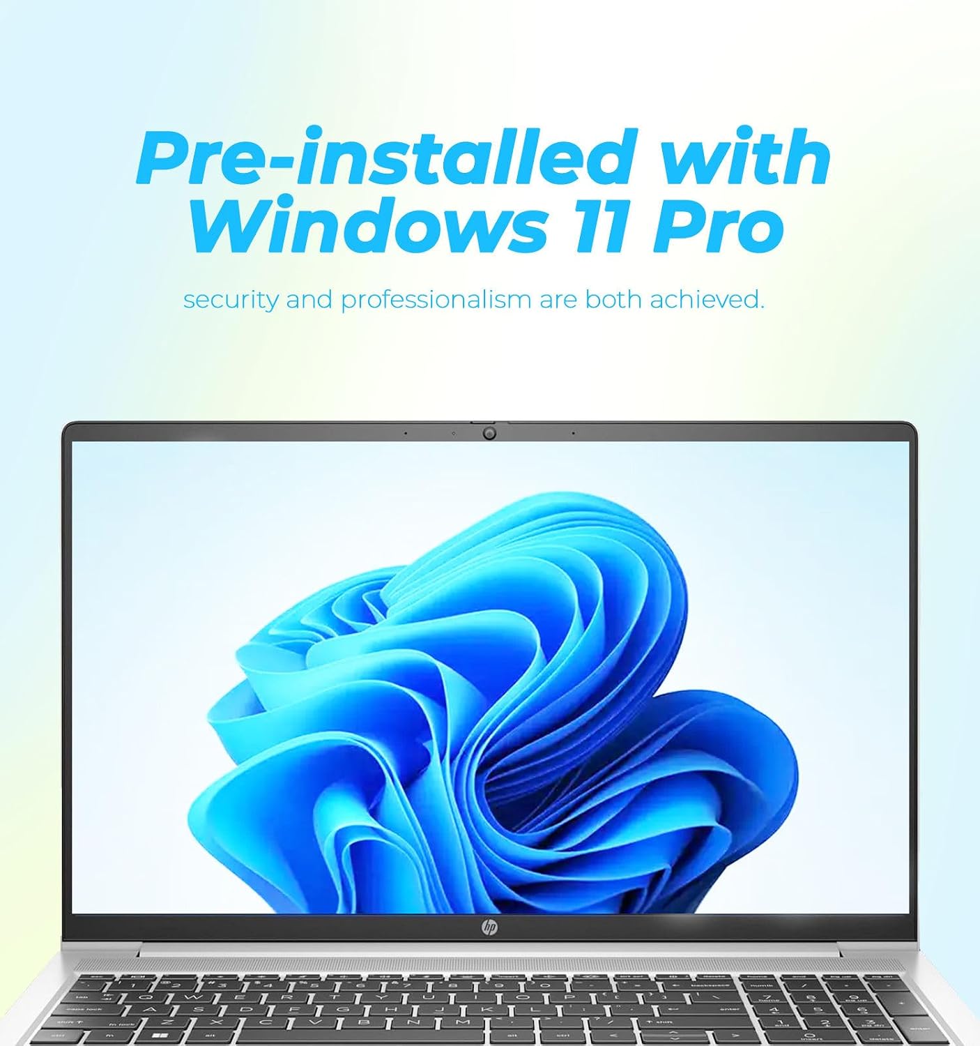 HP Latest 15.6' FHD Business Laptop, Intel Dual Core Processor Series, 8GB RAM | 256GB PCIe SSD, Wi-Fi 6, Copilot AI, SD Card Reader, Win11 Pro with Office 365 for The Web, for Work&Study
