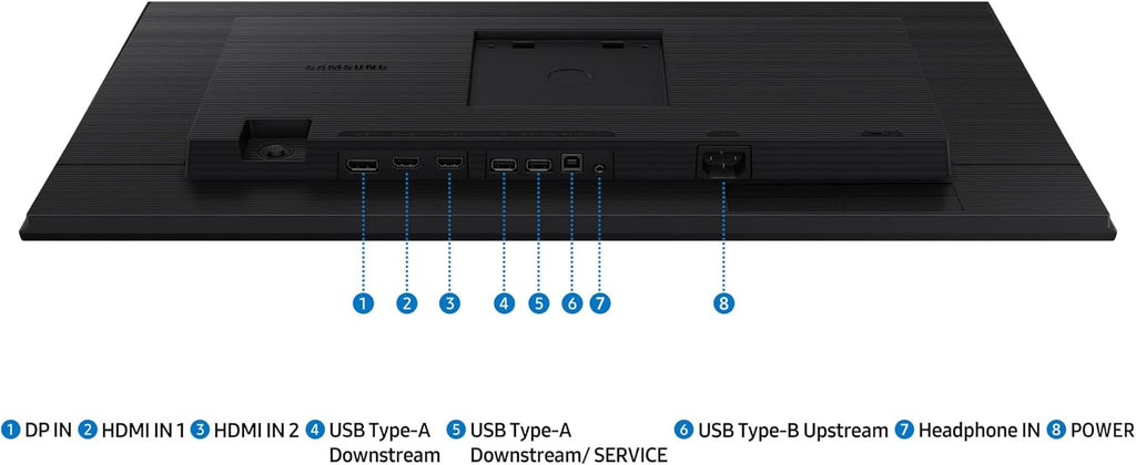 Samsung 27' (S40GD) Borderless Business Monitor with IPS Panel, 100Hz Refresh Rate, Eye Saver Mode, Ergonomic Design, Game Picture Mode, LS27D408GANXGO