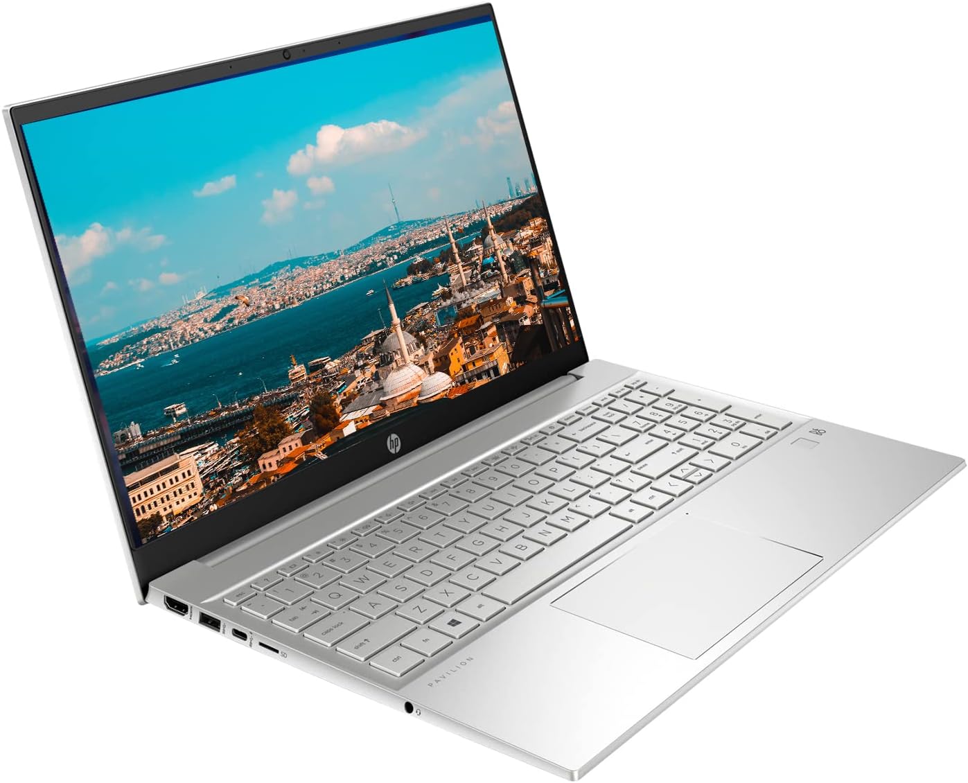 HP [Windows 11 Home] Newest Pavilion Laptop, 15.6' Full HD Display, AMD Ryzen 7 5700U Processor, Backlit Keyboard, Wi-Fi 6, Bluetooth, HDMI, USB Type-C, Silver (16GB RAM | 512GB SSD)