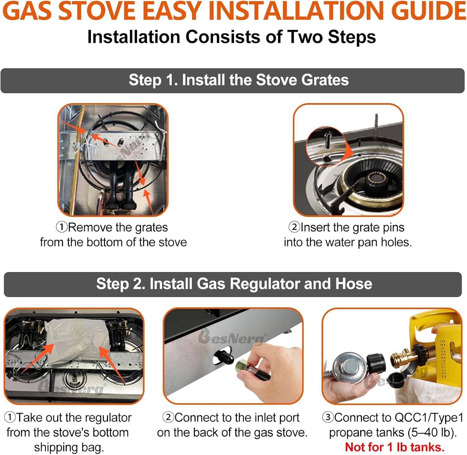 2 Burner Propane Gas Stove with Auto Ignition, 29000 BTU High-Efficiency Heavy-Duty Tempered Glass Cooktop, CSA Regulator & Hose Included, for Outdoor Camping Emergency