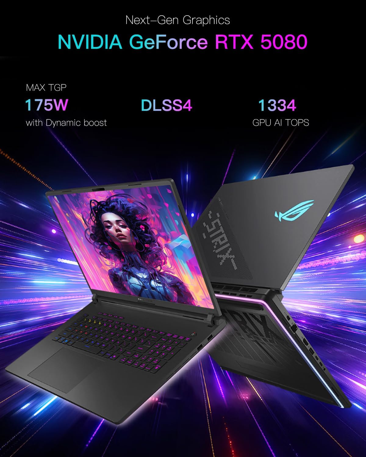 ASUS ROG Strix G18 (2025) Gaming Laptop - NVIDIA GeForce RTX 5080, Intel Ultra 9 275HX, 18' 2.5K 240Hz Display, 32GB DDR5 RAM 2TB SSD, Wi-Fi7, Windows 11 Pro, Office Lifetime & Accessories
