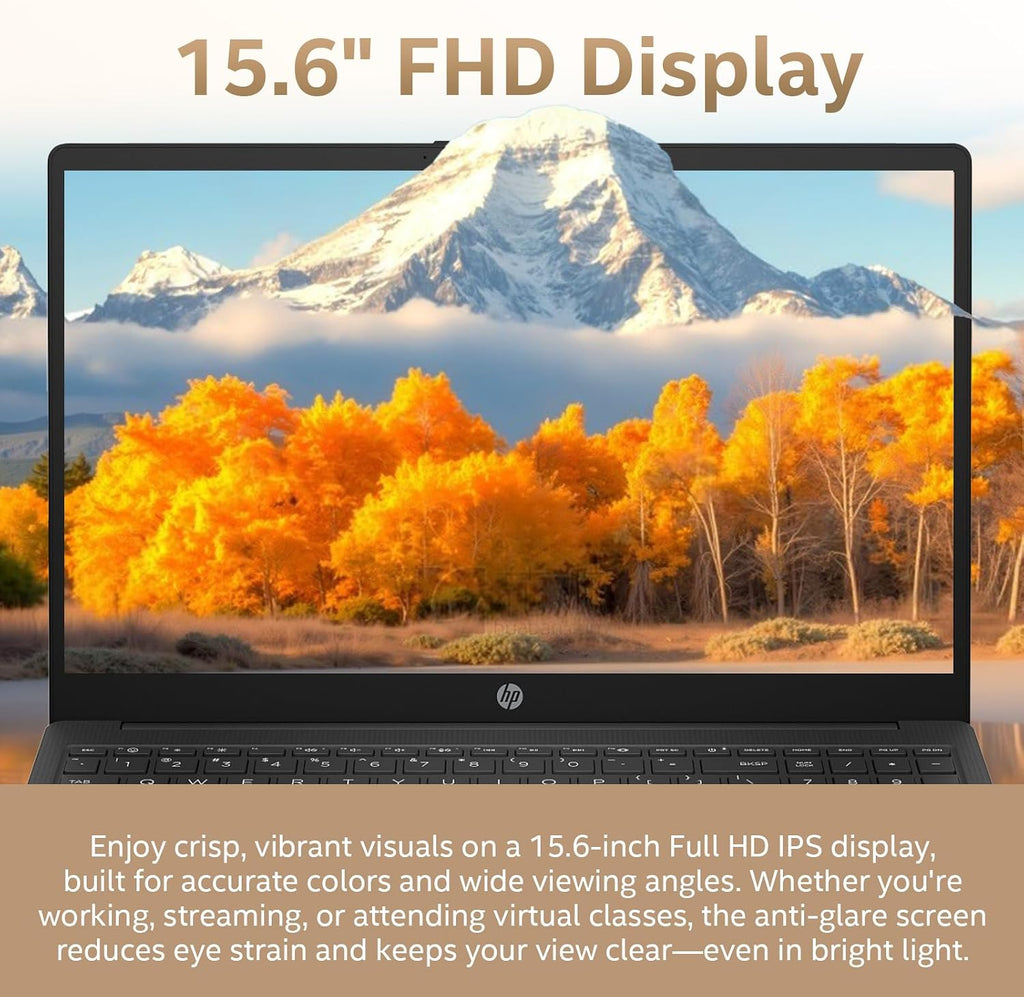 HP 255 G10 Business Laptop 15.6' FHD IPS Display, AMD Ryzen 7 7730U (8-Core), 32GB RAM, 1TB SSD, Windows 11 Pro, Copilot AI, WiFi 6, Bluetooth, Numeric Keyboard, with G255 Pro Accessory Kit Box