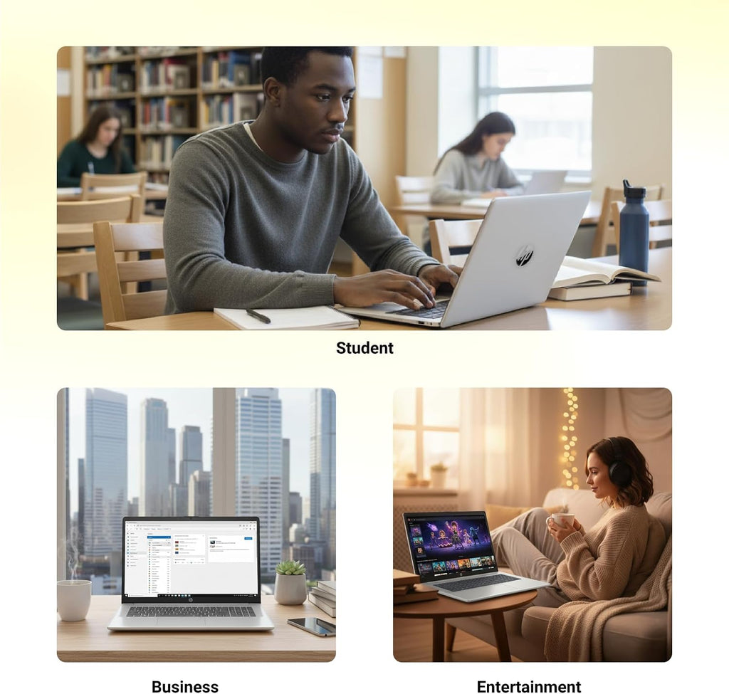 HP 17 Laptop Computer for Business & Student, Intel 10-Core i5 1334U (Up to 4.6 GHz), 17.3' FHD 250Nits, Backlit Keyboard, Fingerprint Reader, Windows 11 Pro w/Accessory(16GB RAM | 512GB SSD)