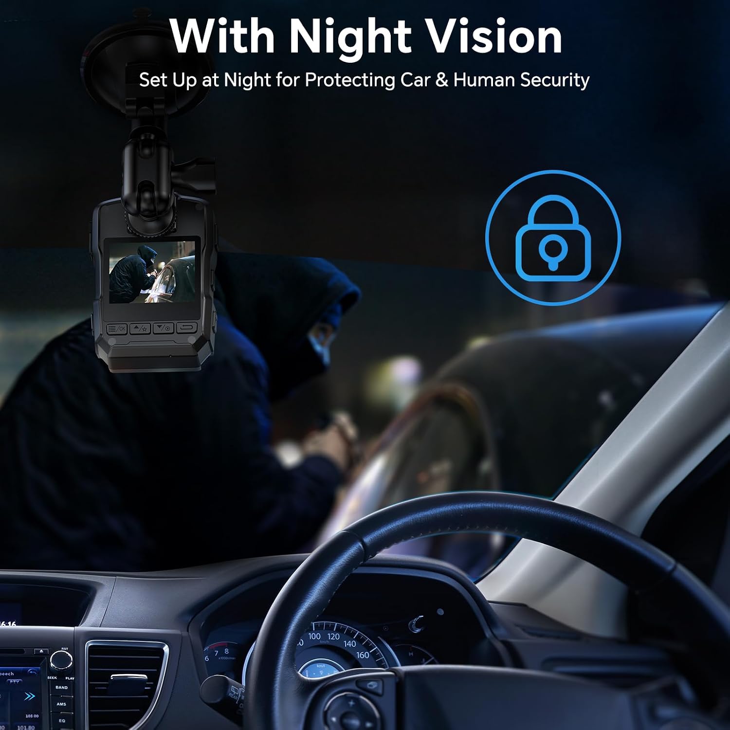 BOBLOV M5 2K 256G Police Body Camera, GPS Enabled &1440P Body Mounted Cam, Body Cam Built-in 4200MAH Battery,15Hours Record, IP67 Water Resistant, for Law Enforcement, with Car Suction Mount