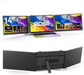 BOSII Laptop Screen Extender One Cable - Triple 14' Ultra Thin IPS FHD 1080P Portable Monitor for 13.3'-17' Laptops Compatible with Windows Mac Travel Work