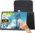 Portable Monitor Touchscreen 15.6' 2.8K Laptop Screen Extender 2880x1620,100Hz,100％sRGB,w/45° Adjustable Stand,mini HDMI USB-C Computer Display for Laptop PC Phone Mac