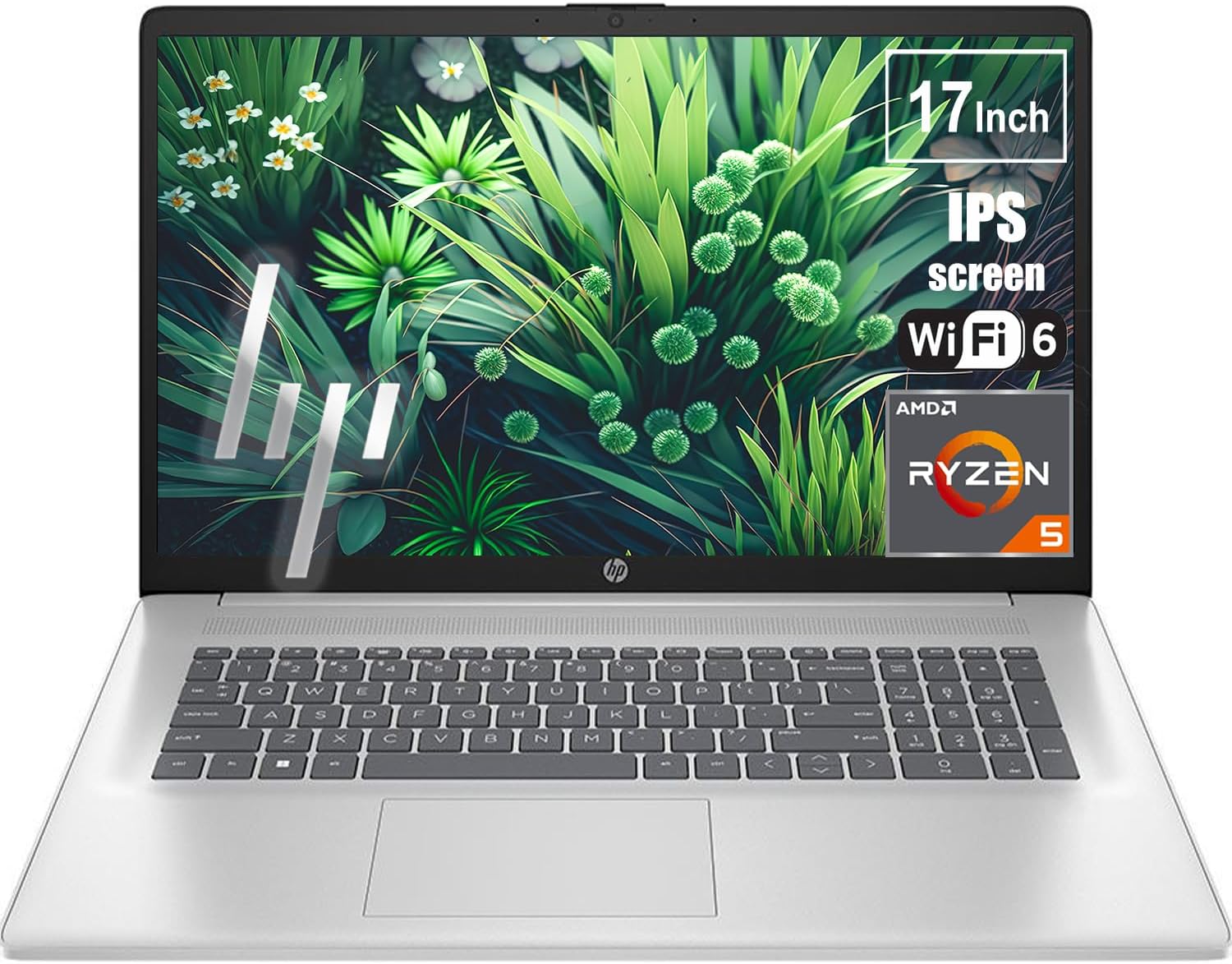 HP 17.3 Inch Business & Student Laptop | FHD Anti-Glare Display | 16GB RAM, 1TB SSD | AMD 6-Core Ryzen 5 7430U (beat i5-1334U) | 8HR Battery | WiFi 6 | AI-Powered Copilot | Windows 11 Pro
