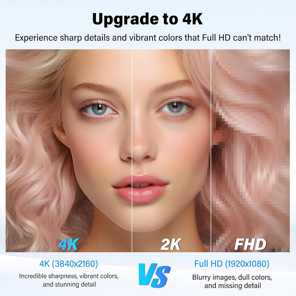 Innoview 23.8' 4K Large Portable Monitor, UHD (3840*2160) 100%sRGB IPS Speakers USB-C HDMI Work Home Second Monitor W/180°Adjustable Stand for Laptop, Desktop, Macbook, Phones, Tablet, PS5/4, Switch