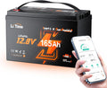 LiTime 12V 165Ah Dual Purpose Lithium Marine Starting & Storage Battery (1200CCA), Group 31 Deep Cycle LiFePO4 Cranking Battery for Boat, Compatible with Yamaha, Mercury, Honda, Suzuki, Evinrude