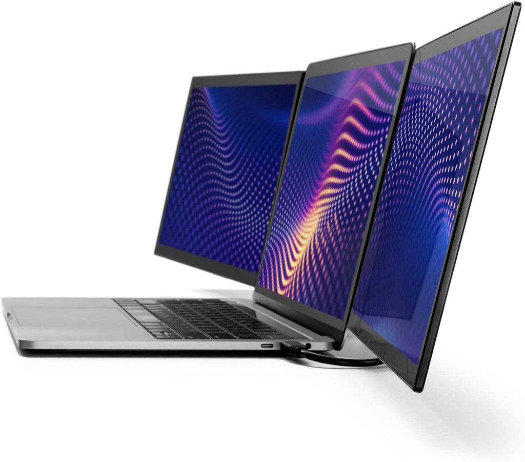 SideTrak Swivel Pro Triple 13.3' Ultra Slim Attachable Portable Monitor, FHD IPS 1080p Laptop Screens with Kickstand + Unique Patented Swivel Hinge, For Mac, PC, and Chromebook, USB-C® Port Connection
