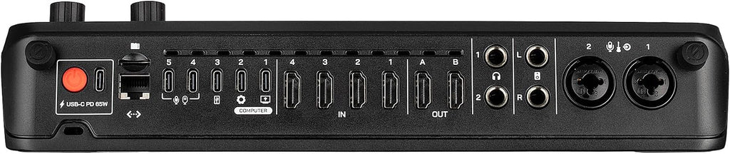 RODECaster Video All-in-One Production Console + 2x Professional Studio Headphones + 2x Podcast Microphone + 64GB Micro SD Memory Card + 4x USB-C + 4x Video Cables + More (Bundle)