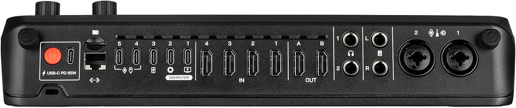 RODECaster Video All-in-One Production Console + 2x Professional Studio Headphones + 2x Podcast Microphone + 2 x Mic Arm + 64GB Micro SD Memory Card + 4x USB-C + 4x Video Cable + More (Bundle)