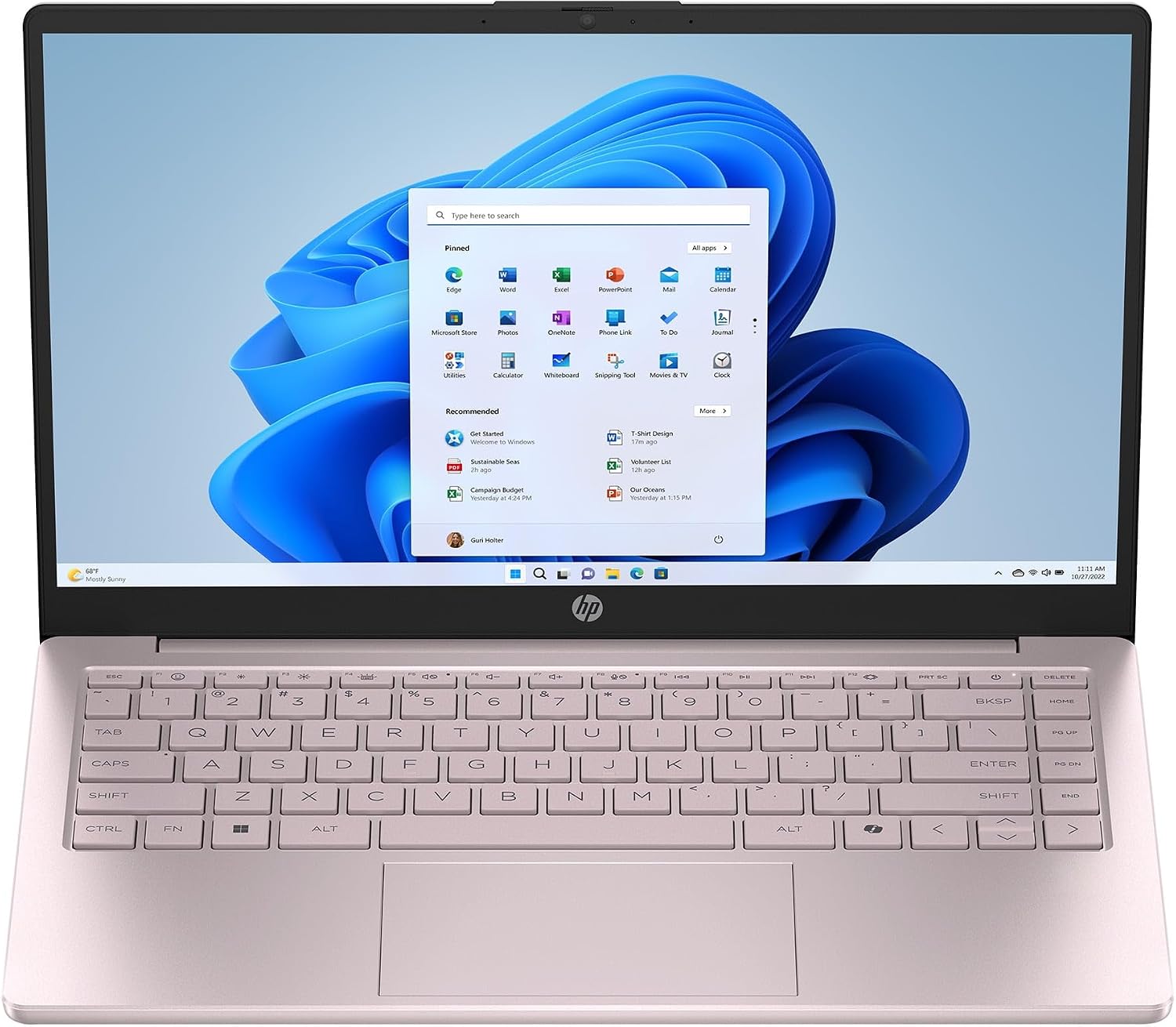 HP 14-EP200 2025 Laptop, 4-Core Intel Processor N150, 14' WXGA HD Display, Intel Graphics, 8GB DDR4 1TB SSD, Wi-Fi 6, Win10 Home