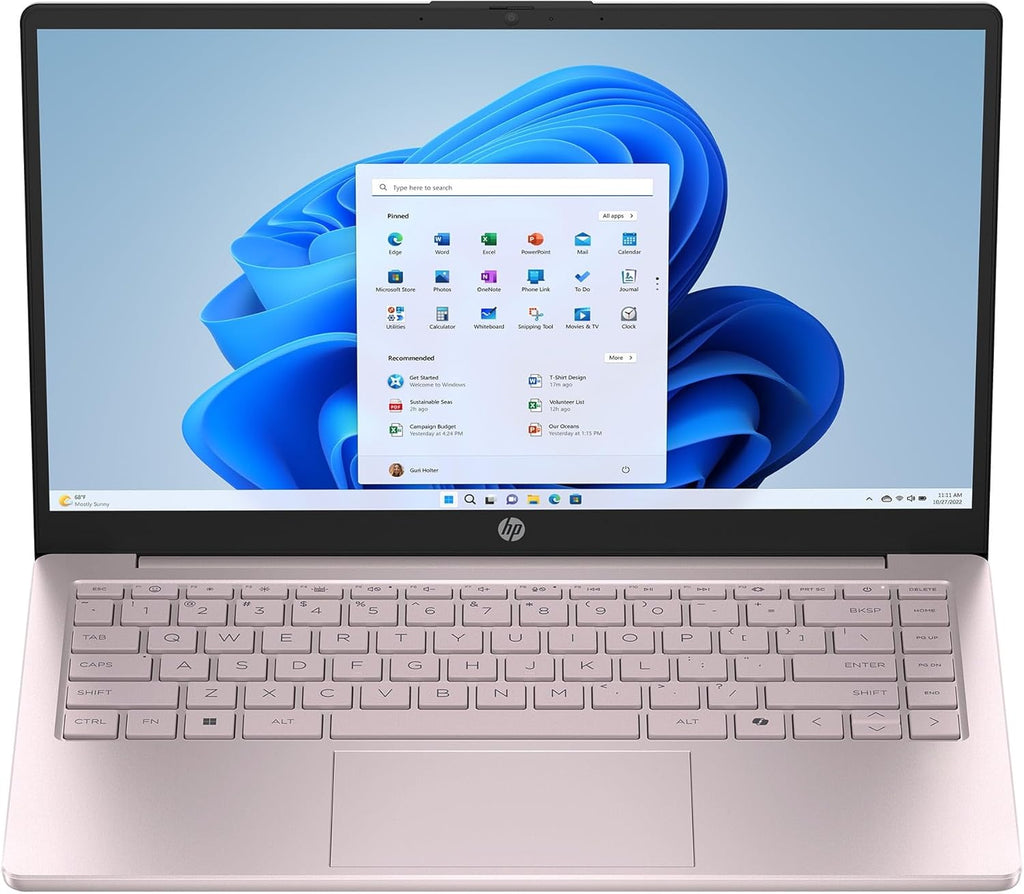 HP 14-EP200 2025 Laptop, 4-Core Intel Processor N150, 14' WXGA HD Display, Intel Graphics, 32GB DDR4 2TB SSD, Wi-Fi 6, Win10 Home