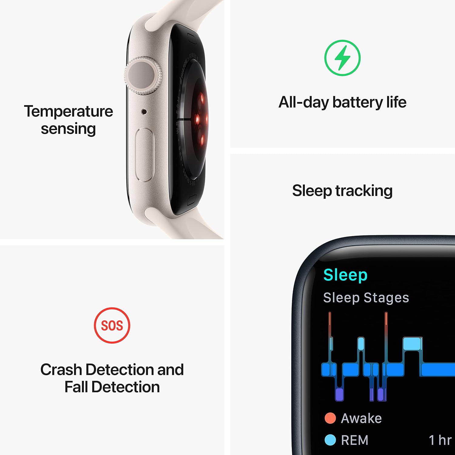 Apple Watch Series 8 [GPS, 41mm] - (Product)RED Aluminum Case with (Product)RED Sports Band, M/L (Renewed)