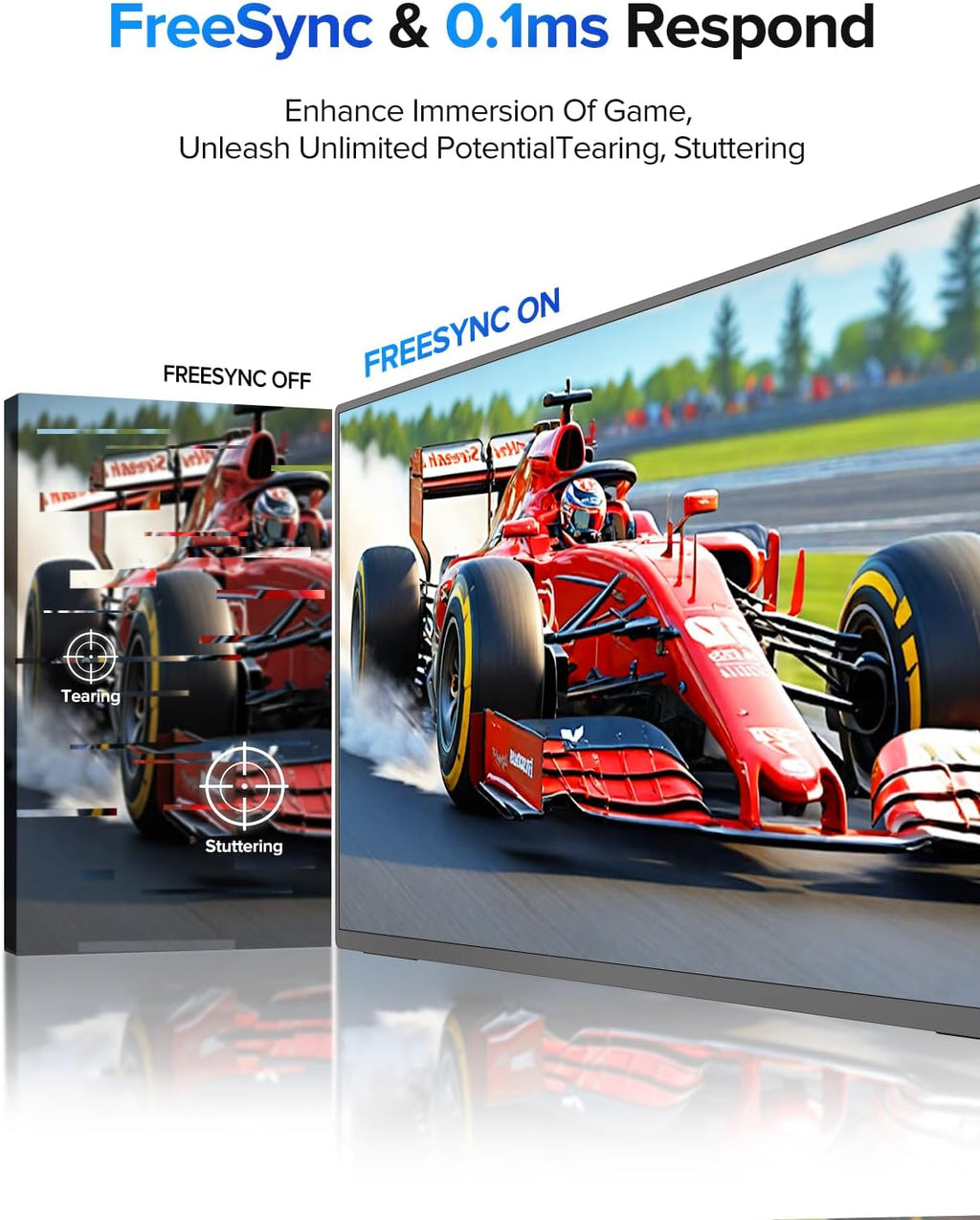 UPERFECT QLED Portable Monitor Touchscreen 24.5'' 165Hz Gaming Monitor 2K 125% sRGB 2000:1, FreeSync 0.1ms, Built-in 180° Adjustable Stand/VESA, USB-C HDMI Second Screen for Laptop PC Game Console