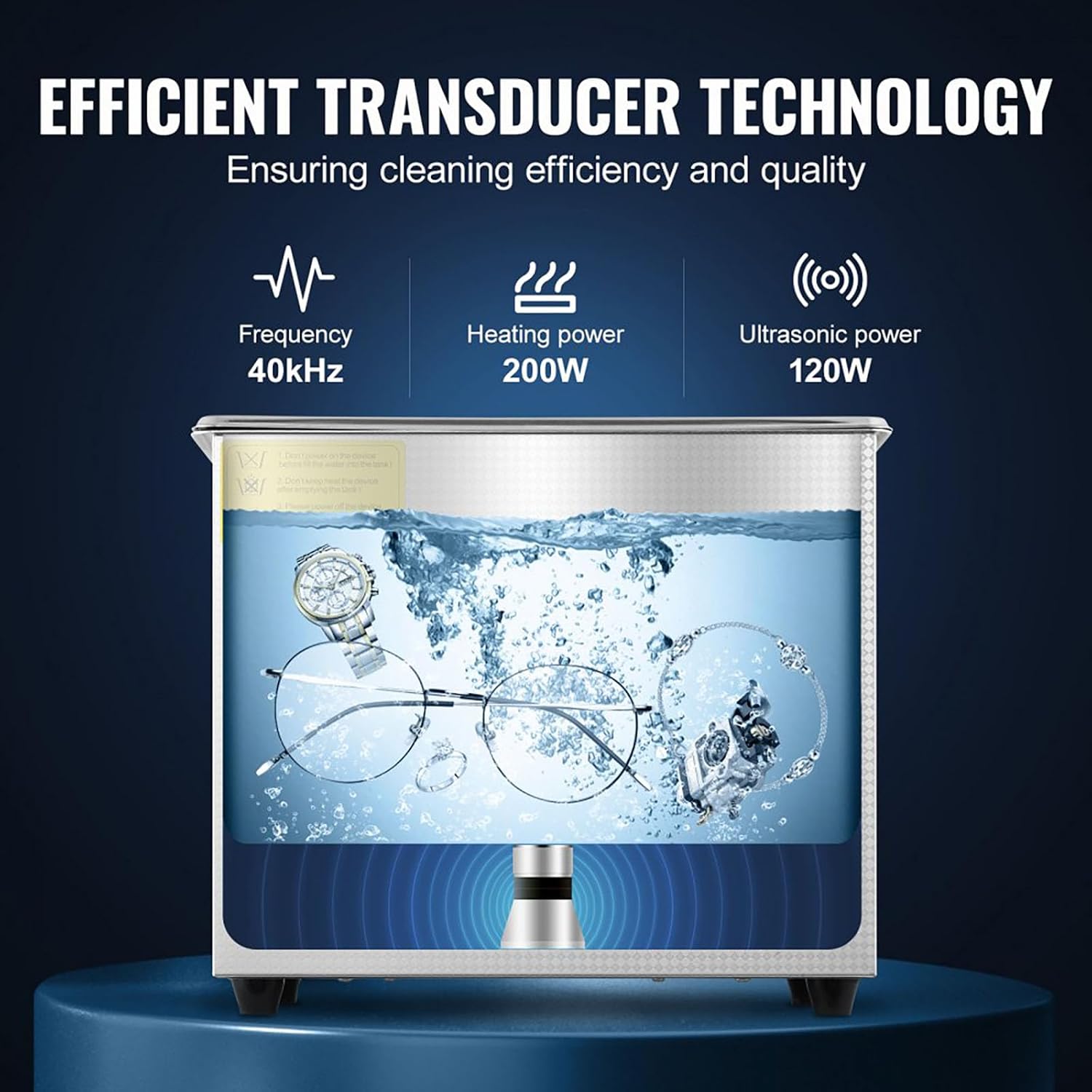 Ultrasonic Cleaner 30L Professional Ultrasonic Cleaning Machine 40kHz with Digital Timer and Heater Ultra Sonic Jewelry Cleaner Machine for Glasses, Jewelry, Watches and Metal Parts