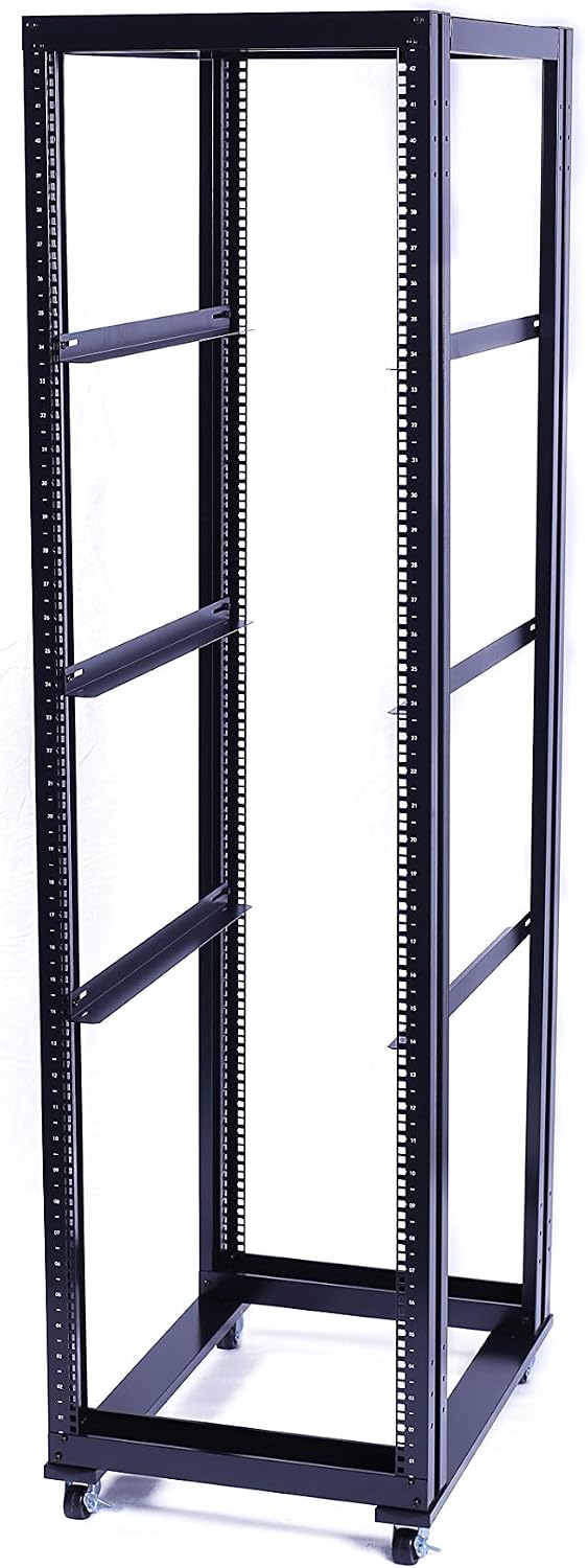 4 Post Open Frame 19inch Server/Audio Steel Rack Aluminum (36U-31)