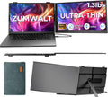 ZUMWALT Laptop Screen Extender, 14' FHD 1080P Dual Portable Monitor for Laptop, Ultra-Thin Travel Monitor Extender Fit 13'-17.3', Plug and Play Compatible with Windows/Mac/Android/Chrome/Switch