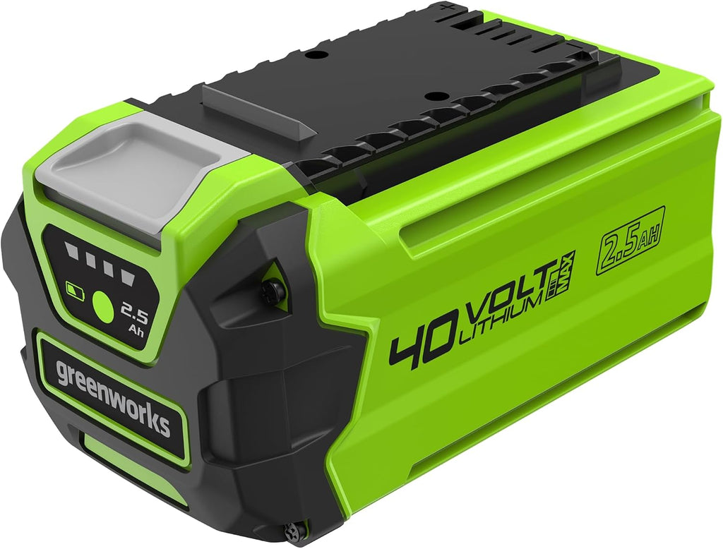 Greenworks 40V 2.5Ah Lithium-Ion Battery (Genuine Greenworks Battery / 75+ Compatible Tools)